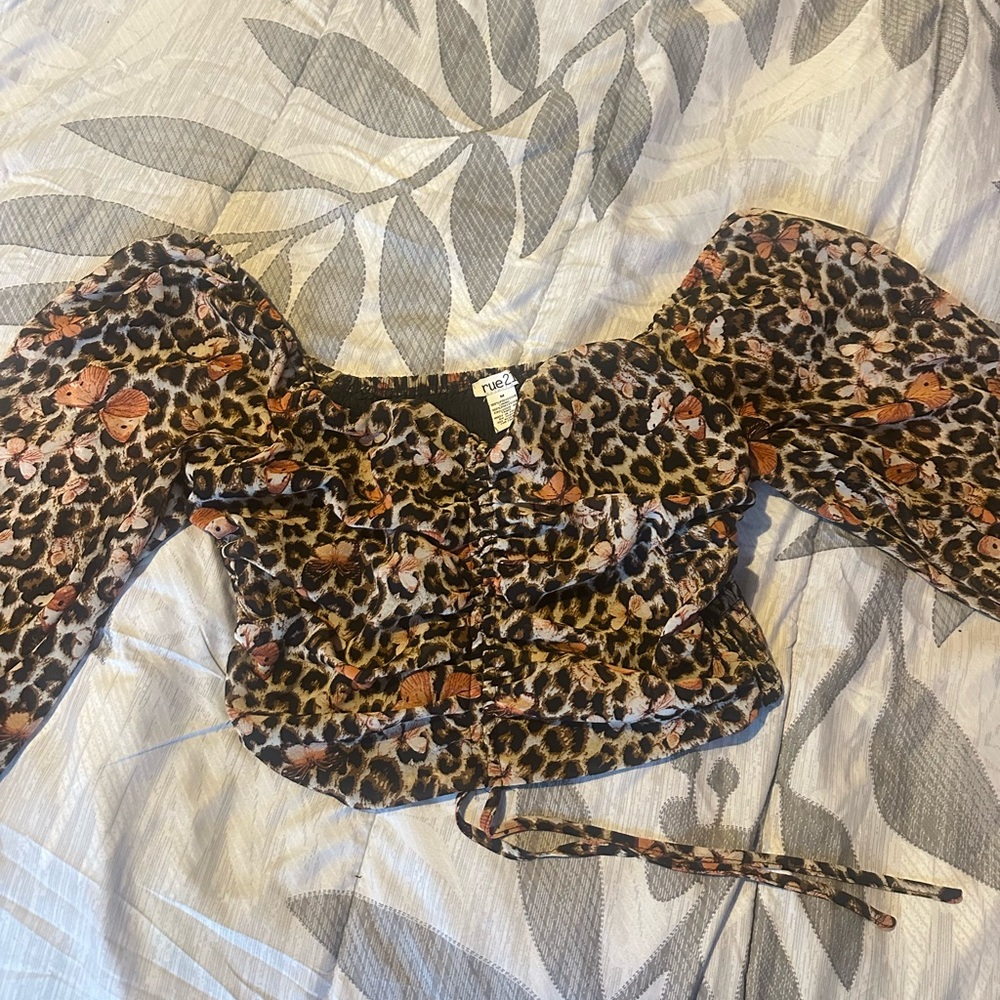 Leopard Print Women's Top